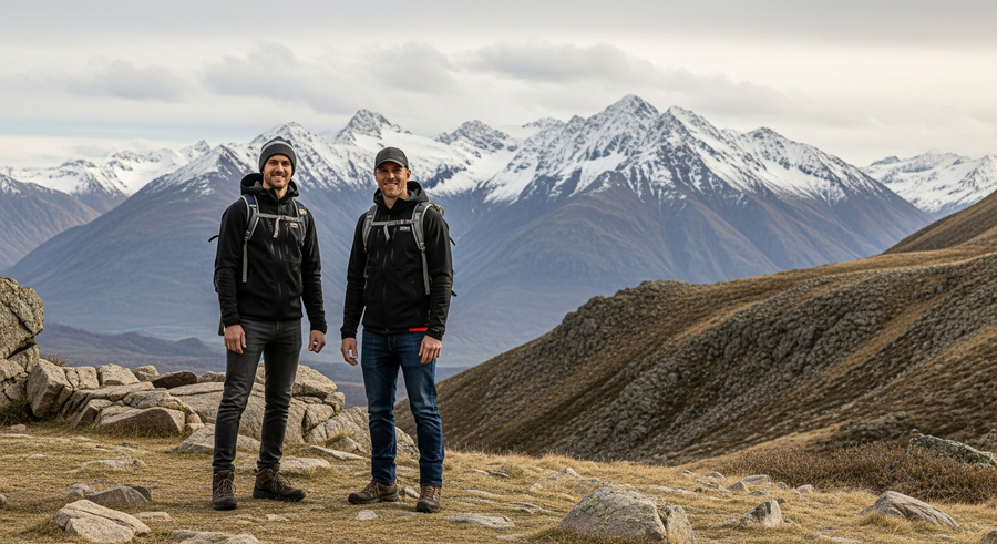 Miniature Schnauzer playing in an Australian park with its owner nearby, showing the breed's active and energetic nature